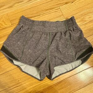 Lululemon Athletica Gray Athletic Shorts with Elastic Waistband